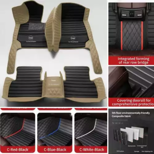 For Ford 1990-2025 Car Floor Mats Custom Pad All Weather Carpet Cargo Liner - Foto 4 di 34