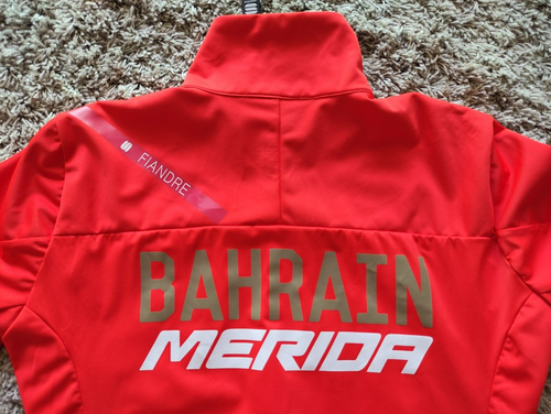 Bahrain Merida Team Fiandre Light Short Sleeve Jacket , Sportful Size: L NEW! - Picture 16 of 18