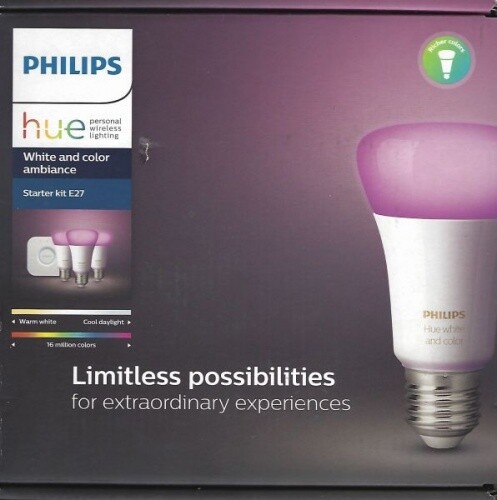PHILIPS Hue White and Color Ambiance - 3er Starter Set - 60 W - Bluetooth - Neu - Bild 1 von 3