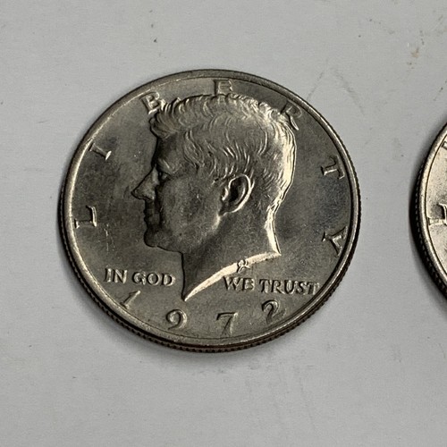 Lotto di 2 monete mezzo dollaro Kennedy 1972 e 1974 - Foto 2 di 6