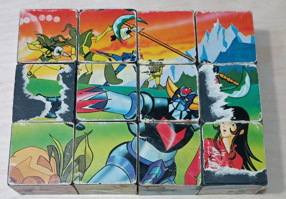 Goldrake Atlas Ufo robot puzzle cubi Clementoni vintage anni 80 - Immagine 4 di 4