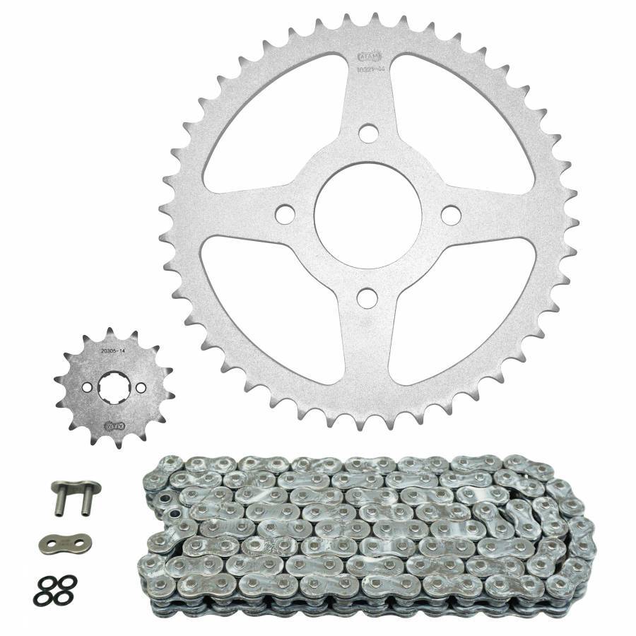 Kit chaîne acier renforcé 520 pour moto Honda XL 125 V Varadero de luxe