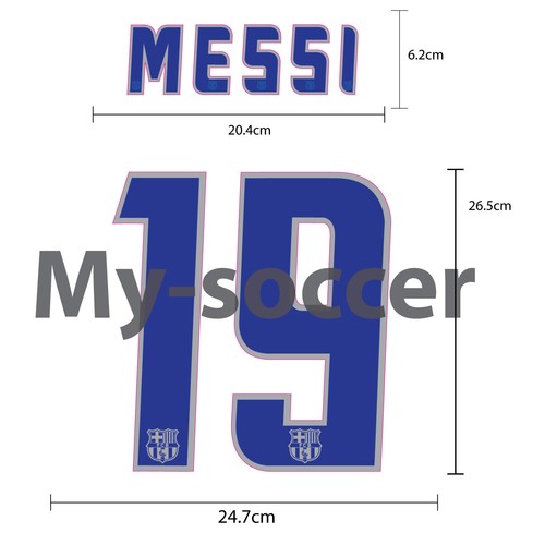 FC Barcelona Away 2004-06 PU NAME NUMBER PRINT EXCELLENT QUALITY - Picture 5 of 18