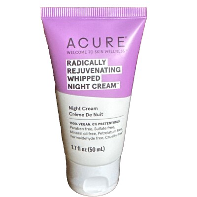 Acure Radically Rejuvenating Whipped Night Cream 1.7oz / 50mL Anti-Aging