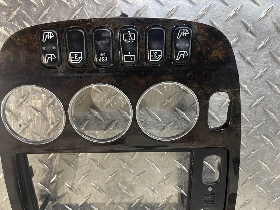 Mercedes Benz ML55 AMG 2000 2001 madera grano radio control de clima bisel W163 Foto 3 de 4