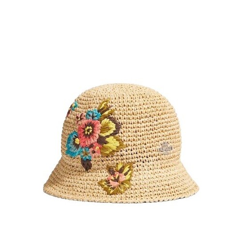 Orange Hat Straw Sun Hat Size M | eBay display picture 3