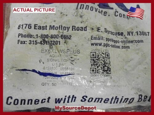 50- EX6XLWSPLUS,AQUATIGHT COMPRESSION RG6, CONNECTORS,CATV,SATV, NEW IN PACKAGE - Picture 3 of 3