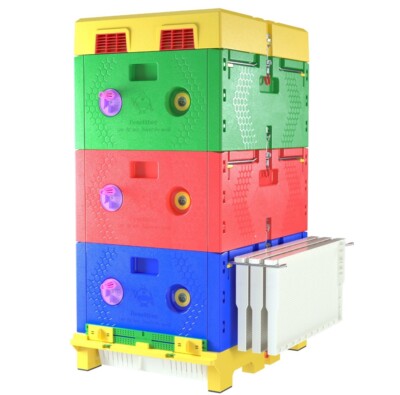 BeeHive Plastic Langstroth Size ,3 layers  INSULATED Plastic Beehive (OPEN BOX)