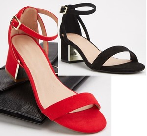 ladies red shoes wide fit