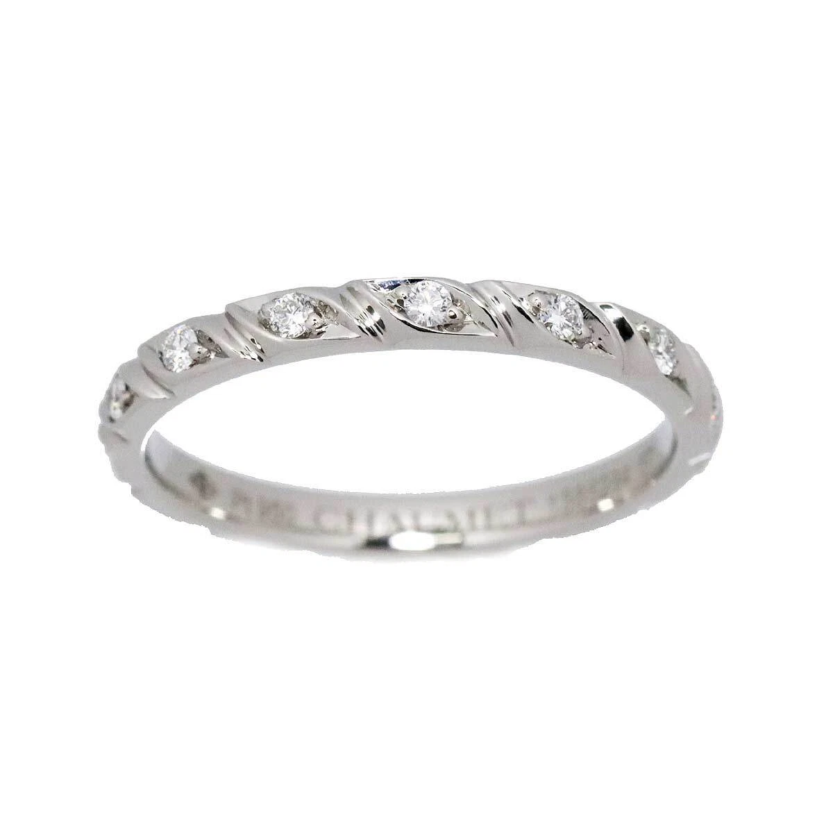 CHAUMET Torsade Diamond Ring Platinum size57 7.5-7.75(US) 90162722