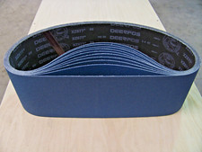 PREMIUM  ZIRCONIA,  X-WEIGHT  SANDING  BELTS  6" X 48",  5 - PACK,  80-GRIT