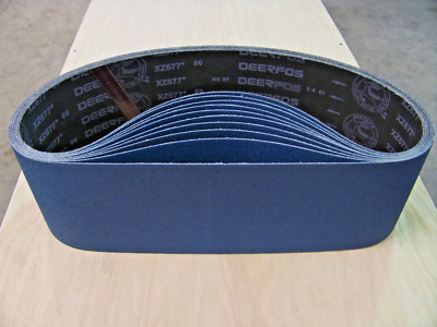 PREMIUM  ZIRCONIA,  X-WEIGHT  SANDING  BELTS  6'' X 48'',  5 - PACK,  80-GRIT