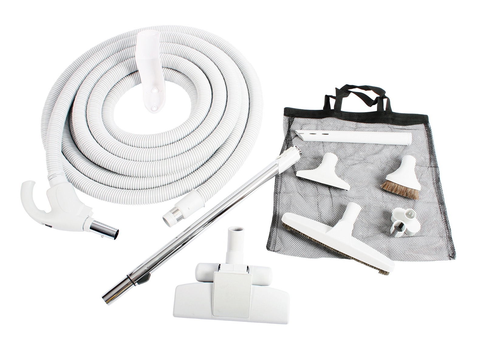 Cen-Tec Systems 94786 Central Vacuum Low Voltage Kit 40 Ft. Hose Light Gray