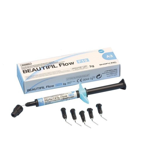 Composite Dentaire Shofu Beautifil Flow F02 - 2g, Dégagement De Fluorure, Teinte A3 - Pour Dentisterie Esthétique