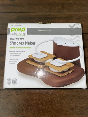 Progressive Prep Solutions Microwave Smores Maker Brown White Unique design