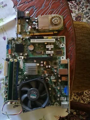 MAINBORD  MICROSTAR MS752511 + INTEL E5200 2x2,5 Ghz + 3GB ddr2 RAM + NVIDIA GF