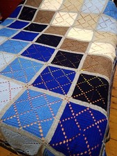 Coperta Matrimoniale, 260x200 cm lana Soffio - Realizzata All uncinetto