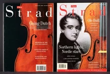 VINTAGE STRAD MAGAZINES 2 ISSUES AUG 1995 JAN 1996 DUTCH VIOLIN MAKERS &OLE BULL