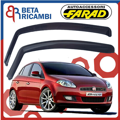 Deflettori Finestrini Per Fiat Bravo 2007-2014 - Sportivi, Antipioggia, Riduzione Rumore - Foto 8