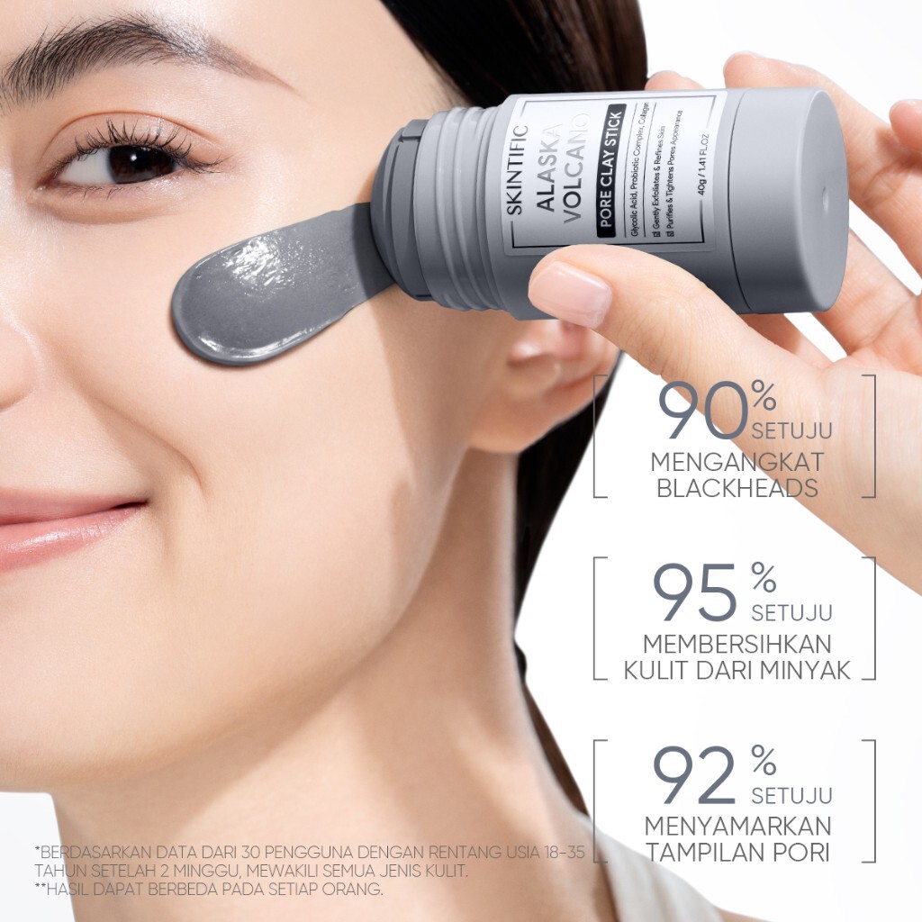SKINTIFIC Alaska Volcano Pore Clay Stick 40g - Facial Mask