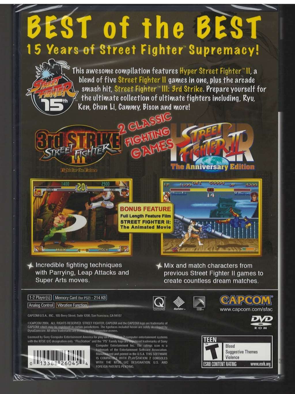 Usado: Jogo Street Fighter: Anniversary Collection - PS2 em Promoção na  Americanas