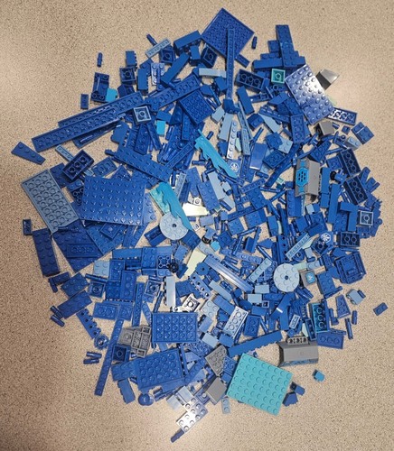 Random Blue Figure BULK LEGO Lot Random Blue Pieces Almost 1 lb. | eBay