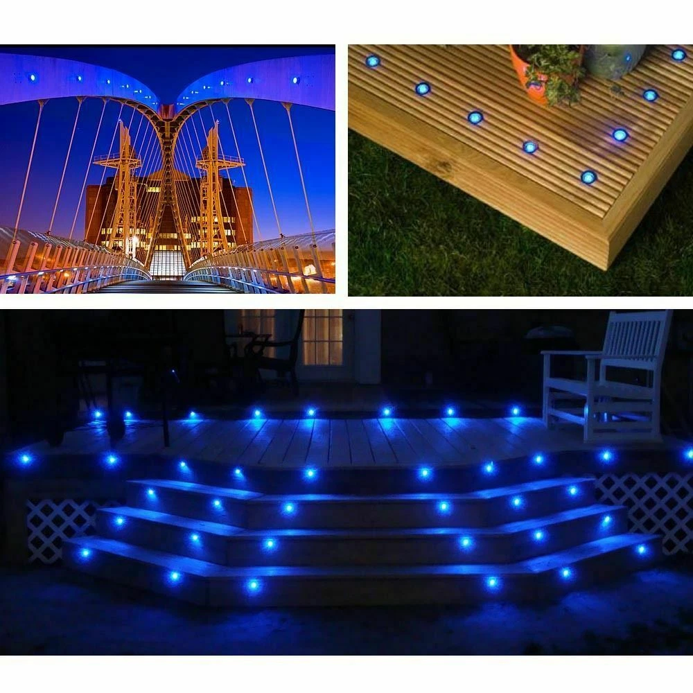 Blue plinth lights deals