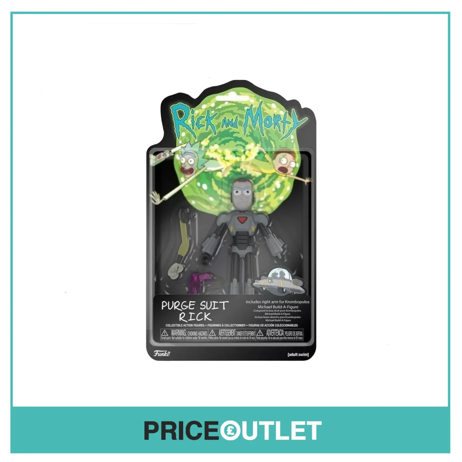 Traje Purge Rick - Figura de Acción Funko - Rick & Morty - Totalmente Nuevo Sellado