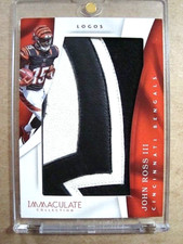 2017 John Ross Panini Immaculate Rookie Logos Logo Patch RC /13 🔥🔥🔥