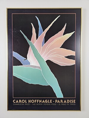 ART - Vintage 1984 Carol Hoffnagle Art Expo Poster Print 28x20