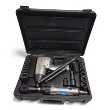 Campbell Hausfeld Air Tool Lot Impact Wrench Air Ratchet Socket Set Case