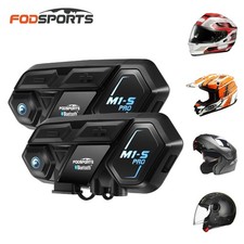 US 1/2/3/4-Pack M1-S PRO Motorcycle Bluetooth Intercom  10 Riders  2000m Range