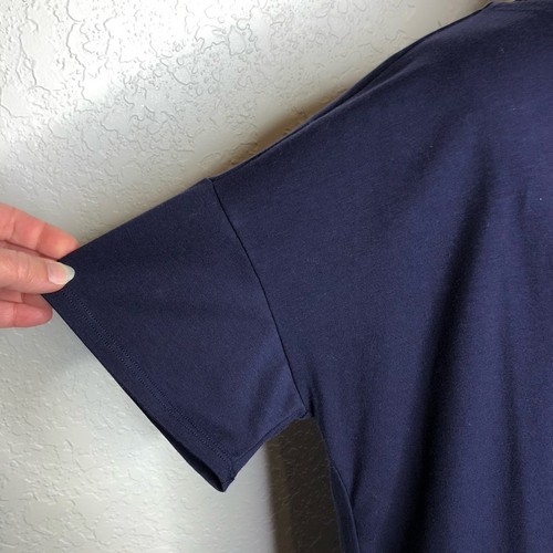 Eileen Fisher marineblau Tasche vorne Strick Tunika Top/Kleid Gr. Small - Bild 6 von 11