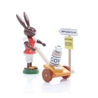 Osterdekoration Osterhase Impfhelfer HöHe 9Cm Neu Osterdeko Osterhasenfigur