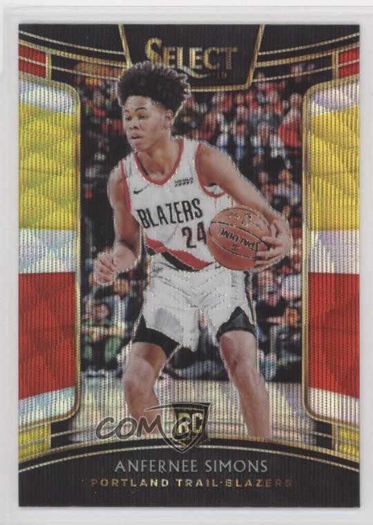 2018 Panini Select Concourse Tri-Color Prizm Anfernee Simons #39 Rookie RC 18jt