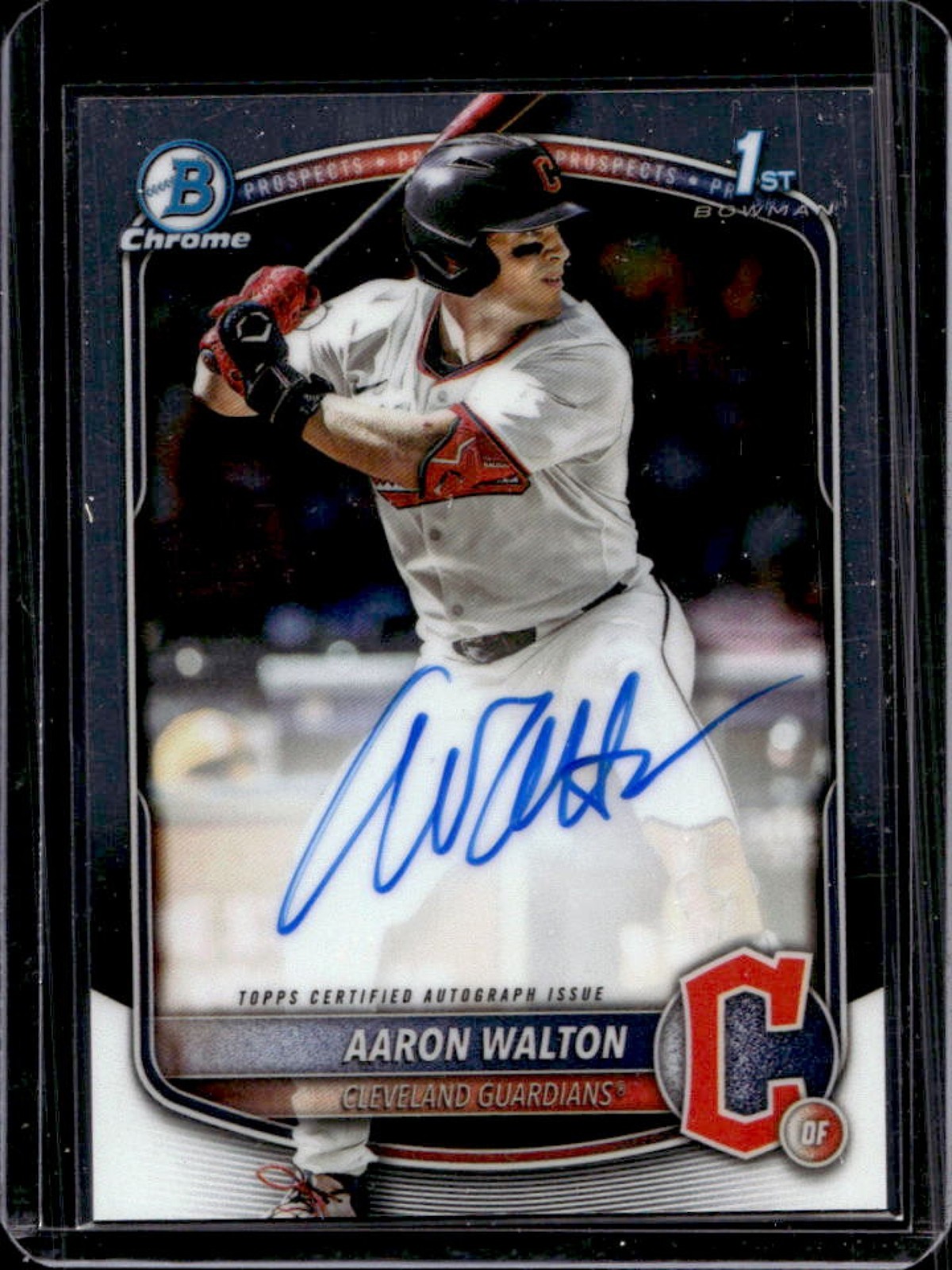 2025 Bowman Draft Aaron Walton Chrome Auto 1st Prospect #CPA-AWA Guardians