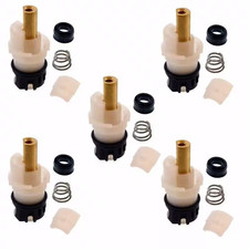 Delta 1.9375 In. Bathroom Sink, Kitchen Sink, Tub and Shower Stems in White 5-P