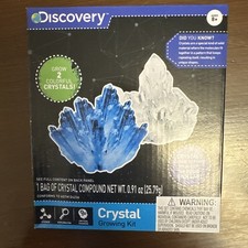 Discovery Kids Crystal Growing Kit Grow 2 Crystals Science Christmas Toy