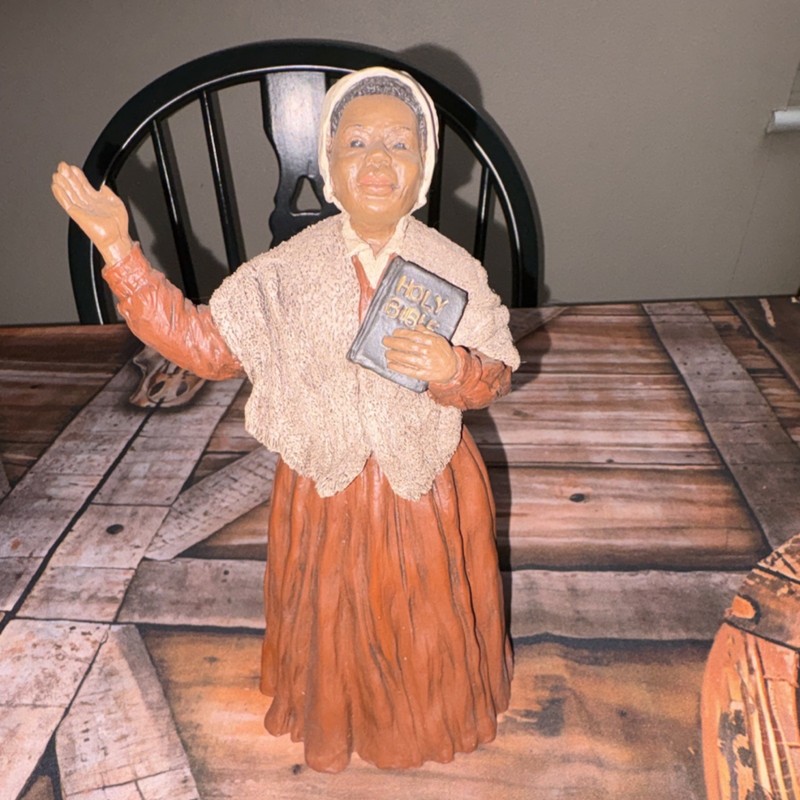 All God's Children Sojourner Truth Figurine Resin Hand Painted Brown Beige 1990