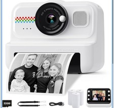 HiMont Kids Camera Instant Print, 1080P Instant Print Camera for Kids with 32GB