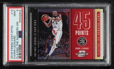 2018 Contenders Optic Playing the Numbers Game Kawhi Leonard #13 PSA 9 MINT 5ub