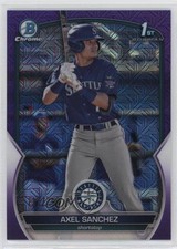 2023 Bowman Chrome Prospects Mega Box Purple Mojo Refractor Axel Sanchez o1w