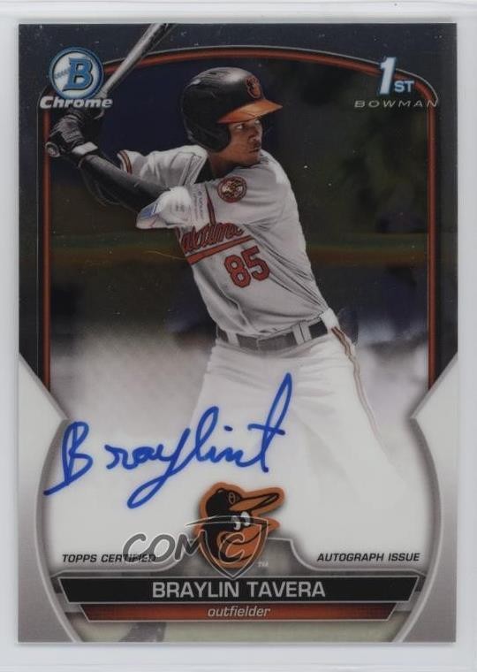 2023 Bowman Chrome Prospect Braylin Tavera #CPA-BT Auto 8g8