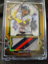 2024 Ronald Acuña Jr. #SJR-RA Topps Triple Threads Single Jumbo Relic Card /9