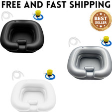 Inflatable Hair Washing Shampoo Basin Portable Hair Washing Bowl for Bedridde...