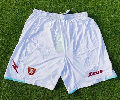 US Salernitana 1919 Short kurze Hose Herren Men Größe L Zeus NEU Italy weiss