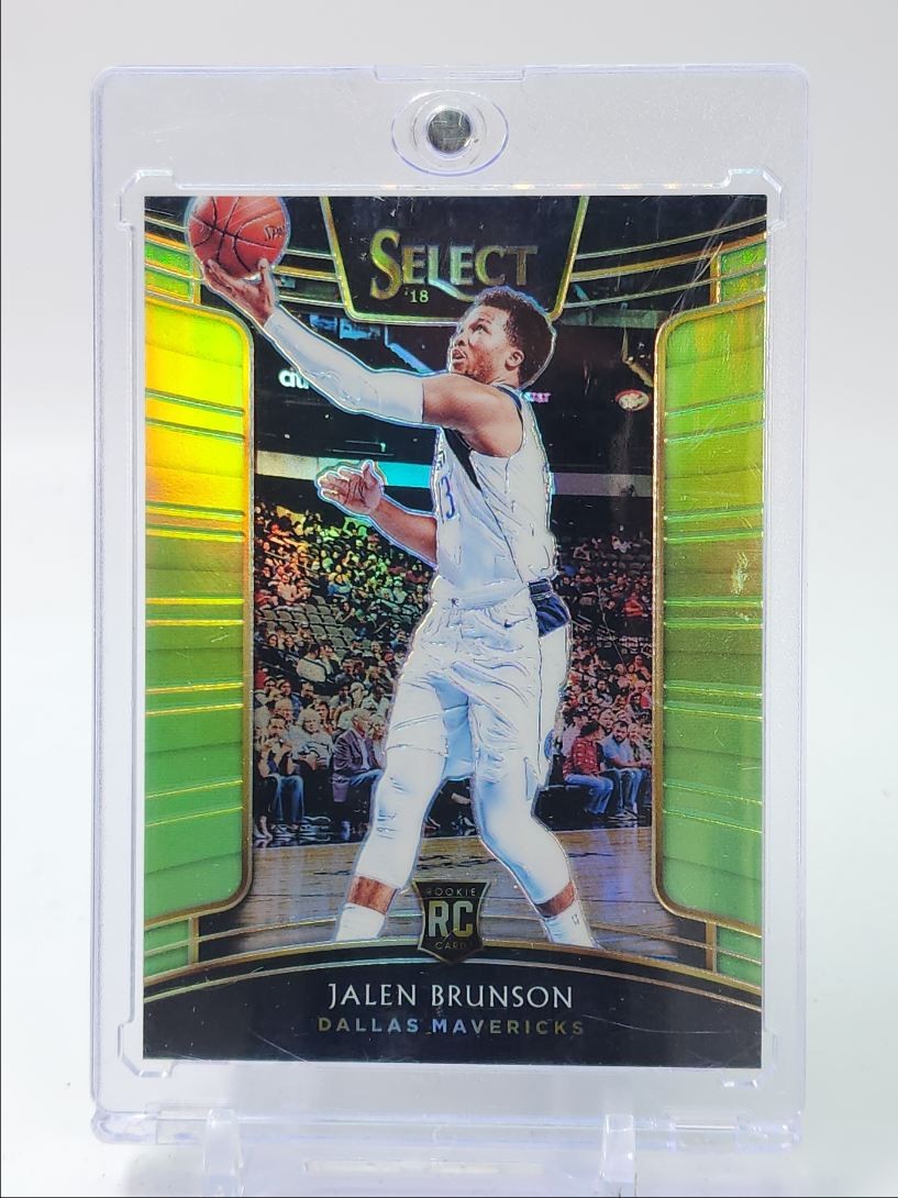 JALEN BRUNSON 2018-19 SELECT CONCOURSE ROOKIE NEON GREEN PRIZM RC /75 Q2167