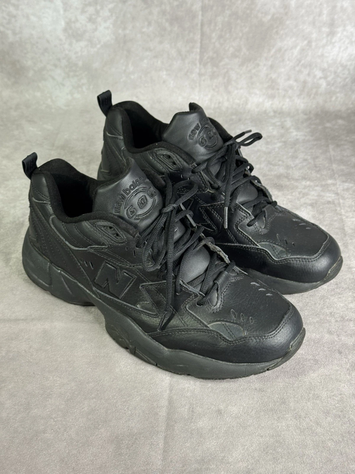 Sneakers New Balance 608 4E All Black da uomo taglia 12 usate in ottime condizioni