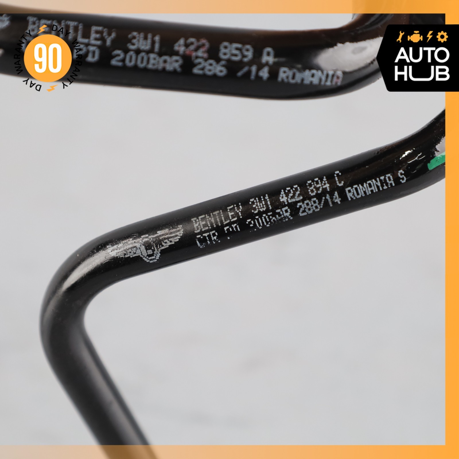 03-18 Bentley Continental GT GTC High Pressure Power Steering Hose Set OEM