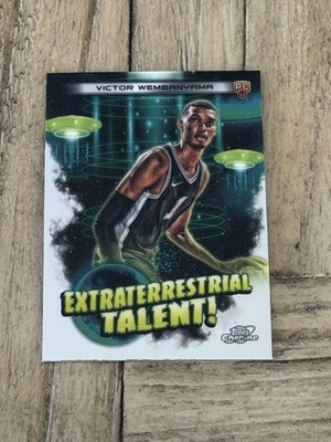 2023-24 Topps Cosmic Chrome VICTOR WEMBANYAMA Extraterrestrial Talent RC Spurs
